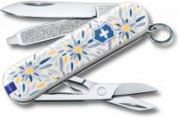 Нож-брелок Victorinox Classic Alpine Edelweiss 58 мм, 7 функций 0.6223.L2109