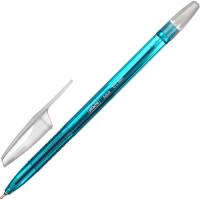 Шариковая масляная ручка 12 шт в упаковке Attache Aqua синий стержень 709851