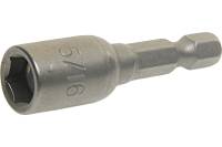 Головка-вставка магнитная 6-гранная (8 мм; 45 мм; 1/4") для шуруповерта ЭВРИКА ER-90503