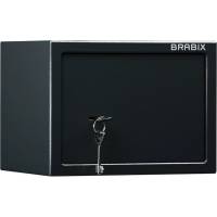 Офисный мебельный сейф BRABIX SF-230KL 230х310х250 мм, ключевой замок, черный 291146