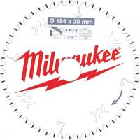 Диск пильный по алюминию (184x30x2.4 мм; 54Z) для торцовочной пилы Milwaukee 4932471299