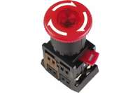 Кнопка TDM AE-22 Грибок с фиксацией, красный, d22мм, 230В, 1з+1р SQ0704-0018