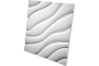 Стеновые панели 3D Artpole VELVET (гипсовые; белые; 600x600 мм; 1 шт; 0,36 кв.м) M-0037