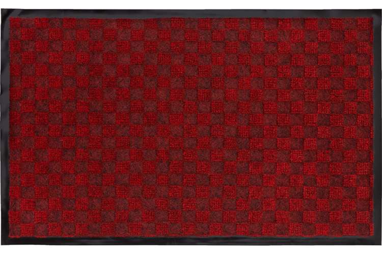 Влаговпитывающий придверный коврик ComeForte жаккард, 40х60 см, Бордовый HP-203