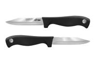 Нож для очистки Lara Soft Touch 8.9см/3,5, чёрная ручка, блистер LR05-48
