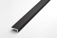Декоративный угловой профиль ЛУКА алюминиевый, 20х10х1,5 мм, 2,7 м, 5 шт./уп. черный УТ000020775