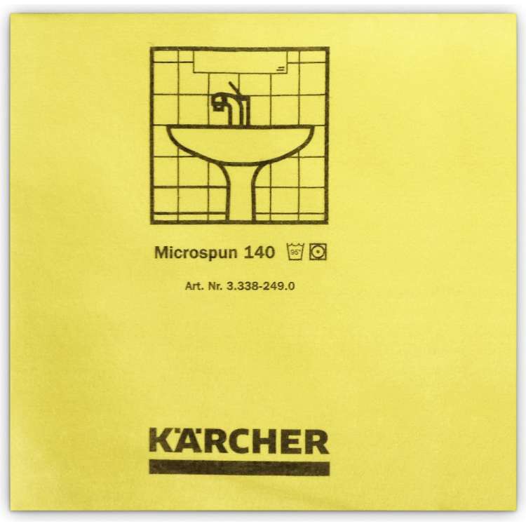 Салфетка из микроволокна Karcher MICROSPUN, желтые, 10 шт. 3.338-249.0
