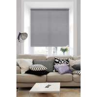 Рулонная штора Эскар Морзе, серый, 83x160 см, 4665183160