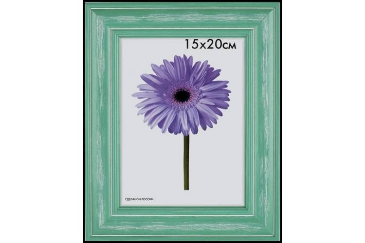 Деревянная рамка ООО Изометрика Polina 10x15 см зеленая 0016-4-0008