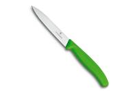 Нож для очистки овощей Victorinox лезвие 10 см, зеленый, 6.7706.L114