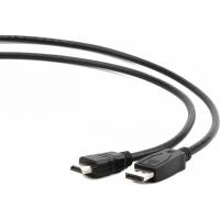 Кабель Bion DisplayPort-HDMI, 20M/19M, экран, 1, 8м, черный BXP-CC-DP-HDMI-018