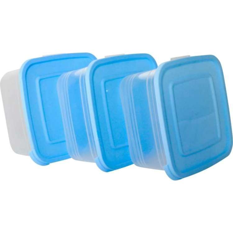 Набор контейнеров для заморозки продуктов Ангора Сиеста Холодок 1 л, 3 шт. А9111