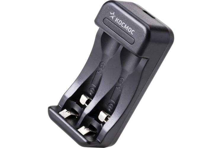 Зарядное устройство КОСМОС 1-2 AA/AAA питание от USB шнура автоотключение KOC901USB