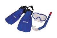 Набор для плавания: маска + трубка + ласты р.28-31 ATEMI синий 24200 00000106035