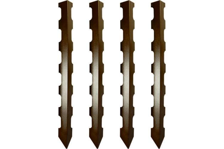 Колышки для деревянных грядок Delta-Park CB90-6 коричневые, 4 шт. 3003029