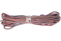 Вязаный полипропиленовый шнур, цветной, моток, 10мм х 20м Эбис 00007