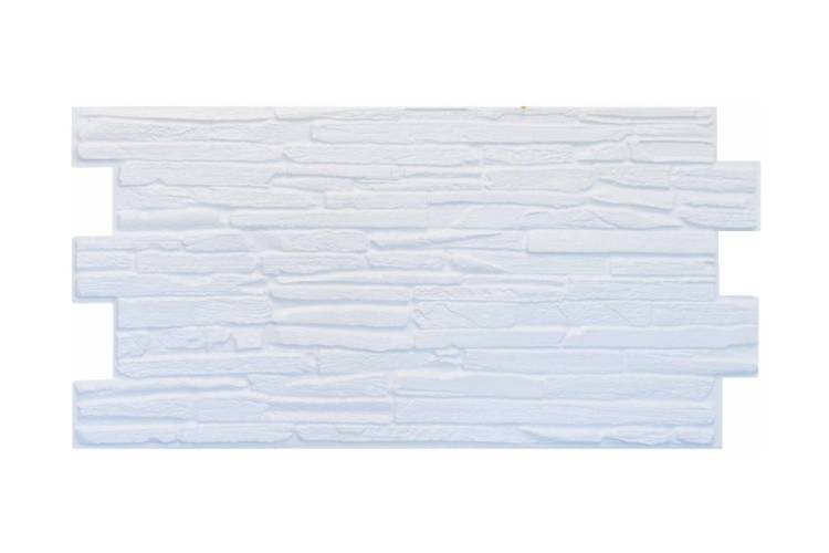 Панель ПВХ Сланец Кварцит белый (10 шт, 980х500 мм) GRACE УТ000034236