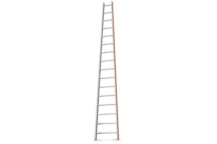 Приставная лестница 16 ступеней Эйфель Комфорт-Профи-Пирамида