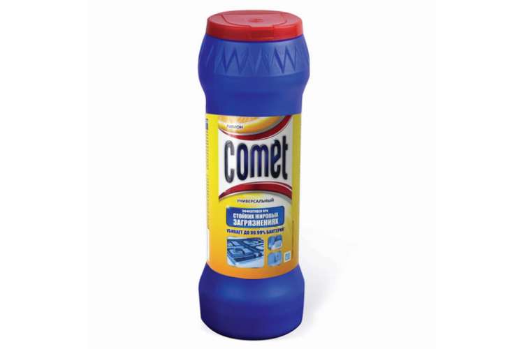 Дезинфицирующее чистящее средство COMET Лимон 475 г, порошок 600325