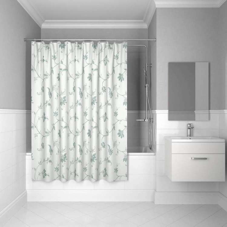 Штора для ванной комнаты IDDIS 200*200 см, полиэстер, elegant silver SCID132P