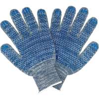 Трикотажные перчатки с ПВХ ПРОМПЕРЧАТКИ 5 нитей, 10 класс, серые, 10 пар ПП-27090/10