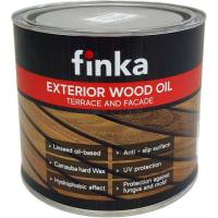 Масло для террас и фасадов Finka Exterior Wood Oil для внутренних и наружных работ, льняная основа, Мербау (Мerbau), 2.2 л FO-22M