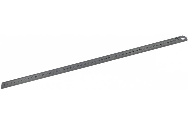 Линейка металлическая с двусторонней шкалой 500х27 мм GRIFF D112017