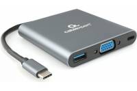 Адаптер интерфейсов Cablexpert USB-CM 6-в-1 (Hub3.0, HDMI, VGA, кардридер, стерео) A-CM-COMBO6-01