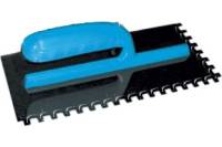 Гладилка MOS стальная, пластиковая ручка, 280x130 мм, зубчатая, зуб 8x8 мм 05118М