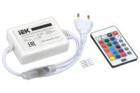 Контроллер с ПДУ IEK ИК RGB, 3 канала, 220В, 1А, 500вт LSC1-RGB-500-IR-20-220-B