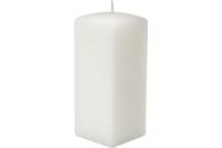 Квадратная свеча Lumi призма 60x60x150 мм, цвет: белый 5078130