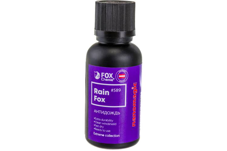 Антидождь для стекол Fox chemie rain fox 30 мл 589