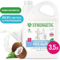 Жидкое антибактериальное крем-мыло SYNERGETIC Кокосовое молочко 3.5 л 105204
