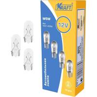 Лампа накаливания KRAFT W5W 24v5w W2.1x9.5d упаковка 10 шт. KT 700036