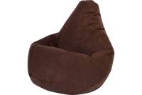 Кресло-мешок DreamBag, коричневый, велюр, р.XL 5022921