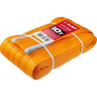Текстильный петлевой строп ЗУБР СТП-10/8, оранжевый, г/п 10 т, длина 8 м 43559-10-8