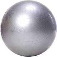 Гимнастический фитбол-мяч для занятий спортом URM глянцевый, серебряный, 75 см H25029