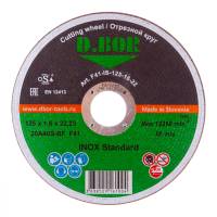 Отрезной диск по нержавеющей стали INOX Standard 20A46S-BF (230х22.2 мм) D.BOR F41-IS-230-19-22