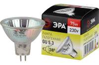 Галогенная лампа ЭРА GU5.3-JCDR(MR16)-75W230VCL софитная, 75 Вт, нейтральный, GU5.3 C0027366